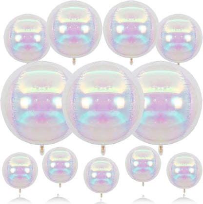 Biapian 12 Pcs Iridescent Foil Balloons, Different Size Holographic Balloons by BIAPIAN