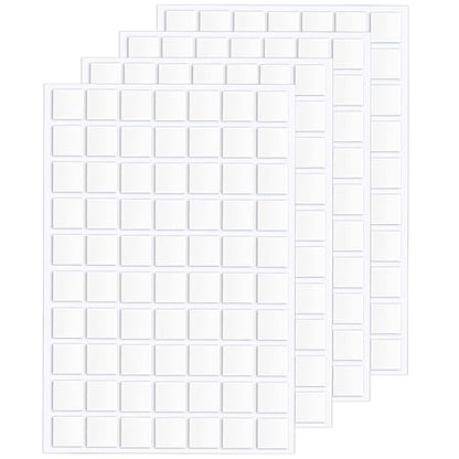 JANYUN 560 Pcs Sticky Dots Square Putty Clear Mounting Tape - Image 8