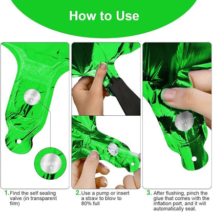 OFFCUP 40 Inch Green Number 13 Balloon - Image 4