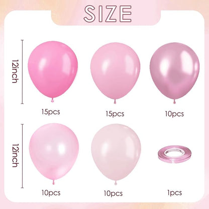 Pink Balloon Set, 12 Inch | Latex Balloons - Image 3