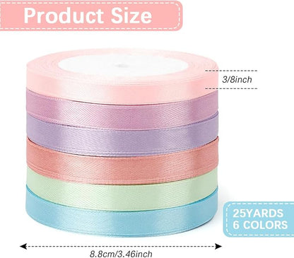 Pastel Ribbon Set Easter Ribbon Set Graduation Ribon Rainbow Class of 2025 - Image 2