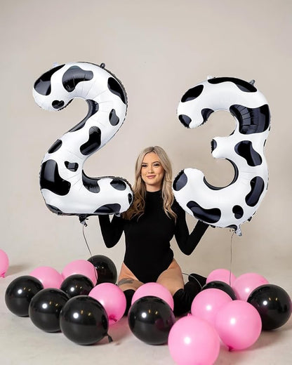 Cow Print Number Balloons, Large Foil Number 1 Balloon 40 Inch Cow Balloon - Image 7