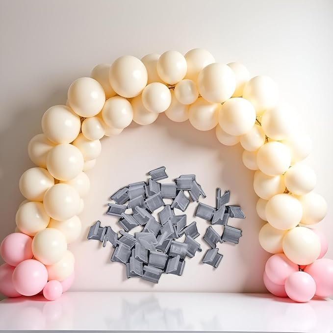 100 Pcs Transparent Balloon V-shaped Clip Plastic V-shaped Balloon Clip Wedding - Image 7