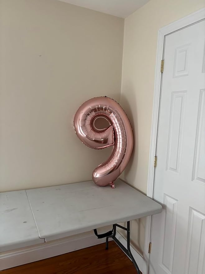 40 In Rose Gold Number 5 Balloon, 5th Birthday Party Decorations - Image 4