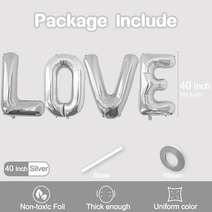 40 Inch LOVE Foil Balloons - Image 2