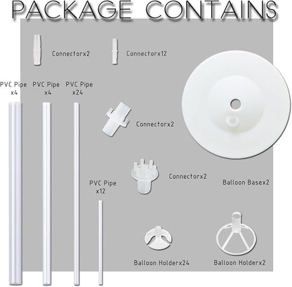 Balloon Column Kit for Floor- Set of 2, Balloon Stand Holder on Floor or Table - Image 2