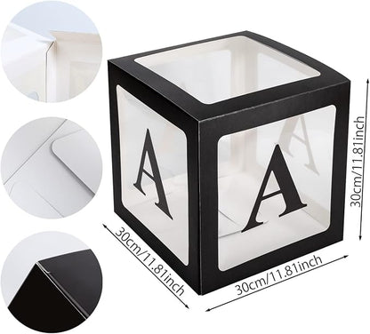4pcs Transparent Baby Boxes, Gender Reveal Party Decorations - Image 2