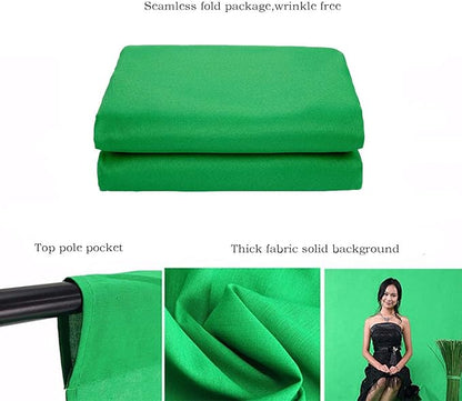 Green Screen Backdrop 6x9ft Photo Backdrop Chromakey Muslin Portrait Green - Image 5