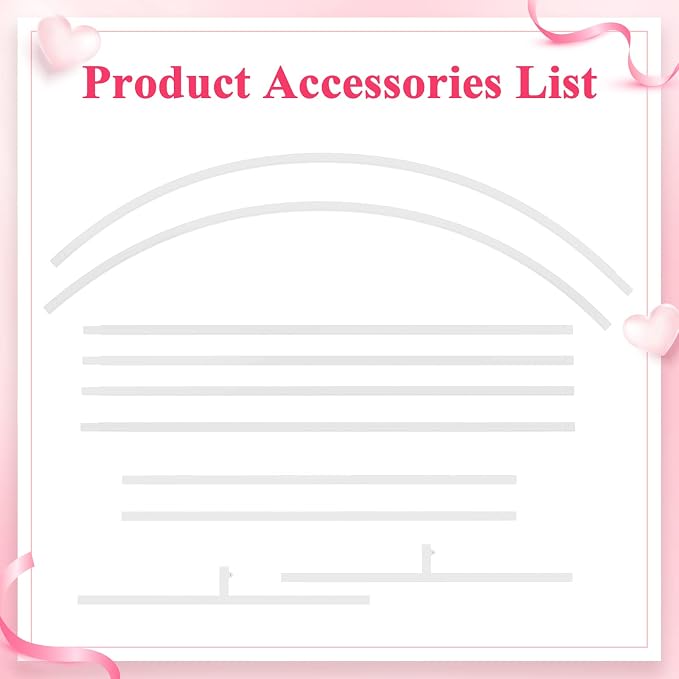 8FT Arch Backdrop Stand White Metal Wedding Arch Backdrop Stand | Metal - Image 5