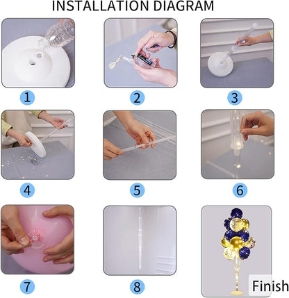 Cicicooie 2 Set Floor Balloon Stand Kit - Image 6