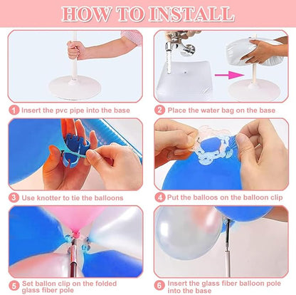 Balloon Arch Kit with Balloon Pump, 9FT Tall &10FT Width Adjustable Balloon - Image 6