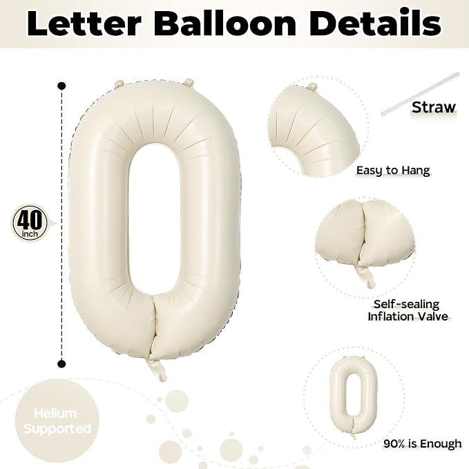Custom 40 Inch Giant Foil Letter Balloons - Image 2