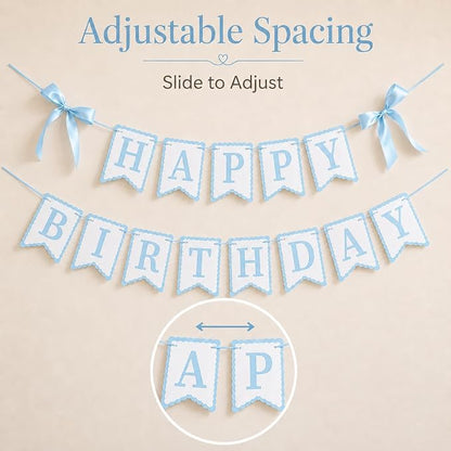 Blue Happy Birthday Banner - Image 4