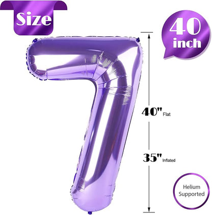 Purple 7 Balloon - Image 5