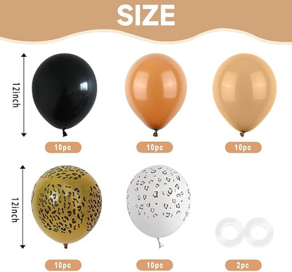 Cheetah Print Balloons, Animal Print Party Decorations - Image 2
