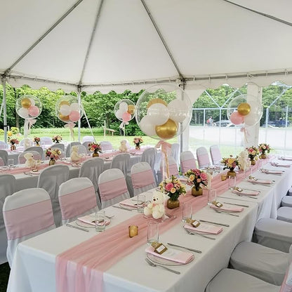 12 Pack Acrylic Balloon Stands for Table, Reusable Party Centerpiece Kits | 24 - Image 4