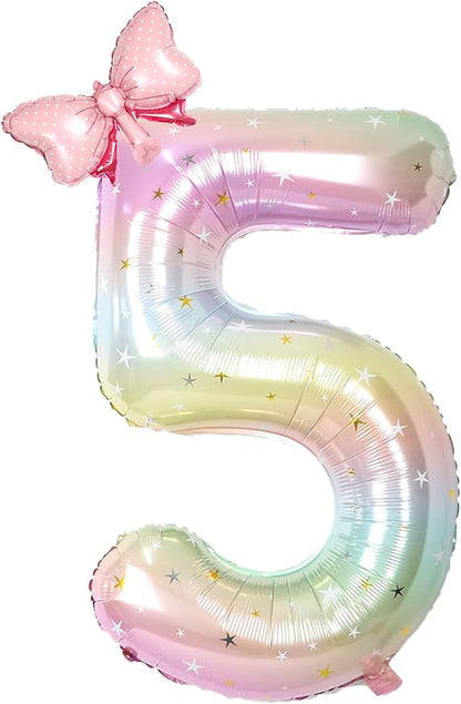 Happy birthday Big Number Balloons Foil Birthday Balloon Number Balloons Happy by MPRVAKYF