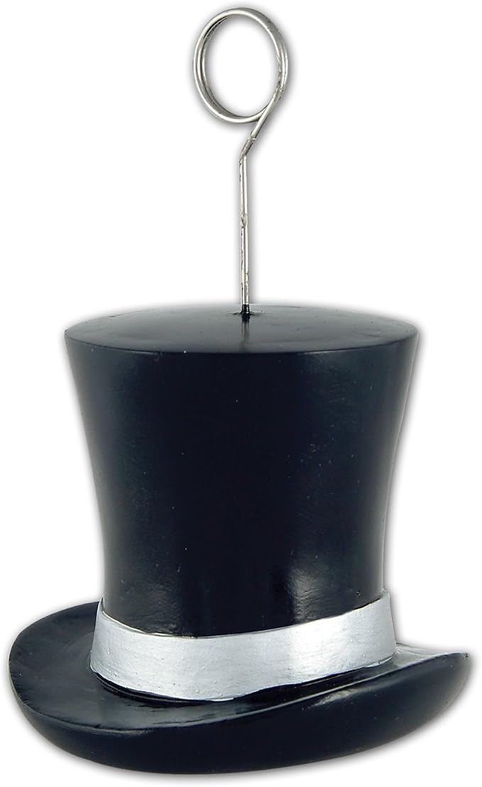 Top Hat Photo/Balloon Holder Party Accessory by Beistle