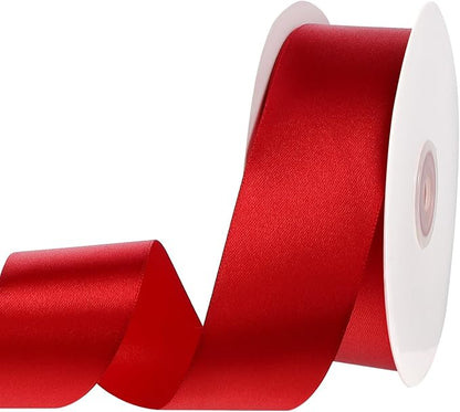 woric Red Satin Ribbon 1.5 Inch 60 Yards by woric