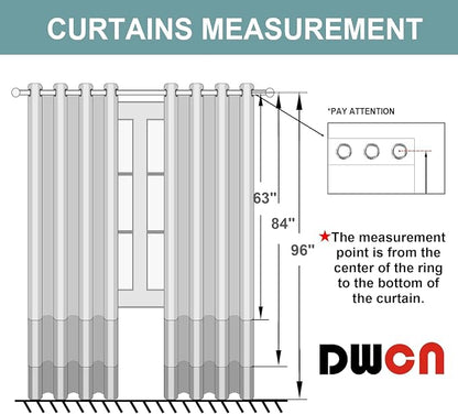 DWCN Ombre Sheer Curtains - Image 8