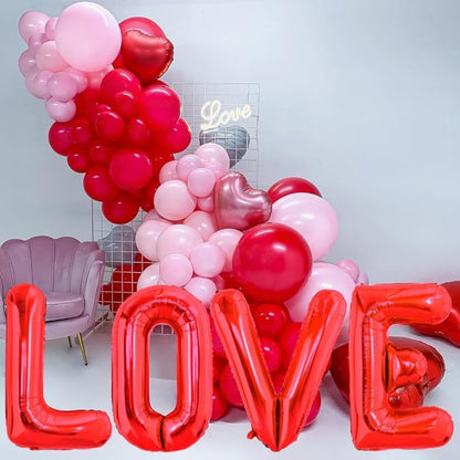 Red Letter F Balloons, F Balloon 40 Inch F Balloons Letter - Image 3
