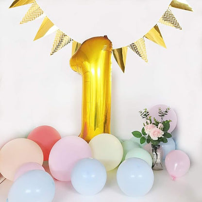 TONIFUL 40 Inch Gold Number 7 Balloons Large Foil 7th Birthday Decorations | - Image 3