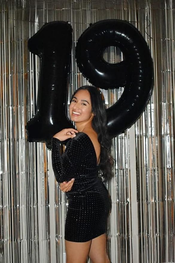 Number Balloons Black 7 Balloon 40 inch - Image 4