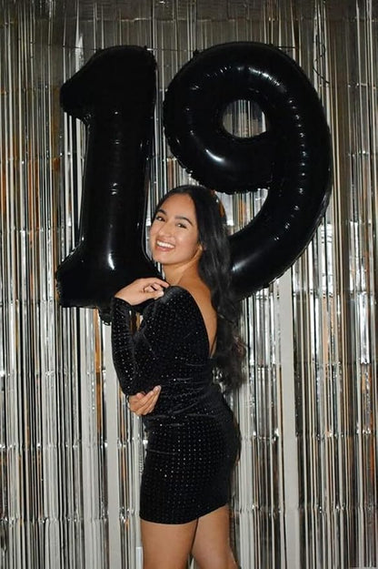 Number Balloons Black 7 Balloon 40 inch - Image 4