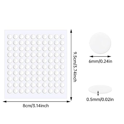 JANYUN 1000 Pcs Double Sided Sticky Dots 6 mm Clear Round Putty - Image 2
