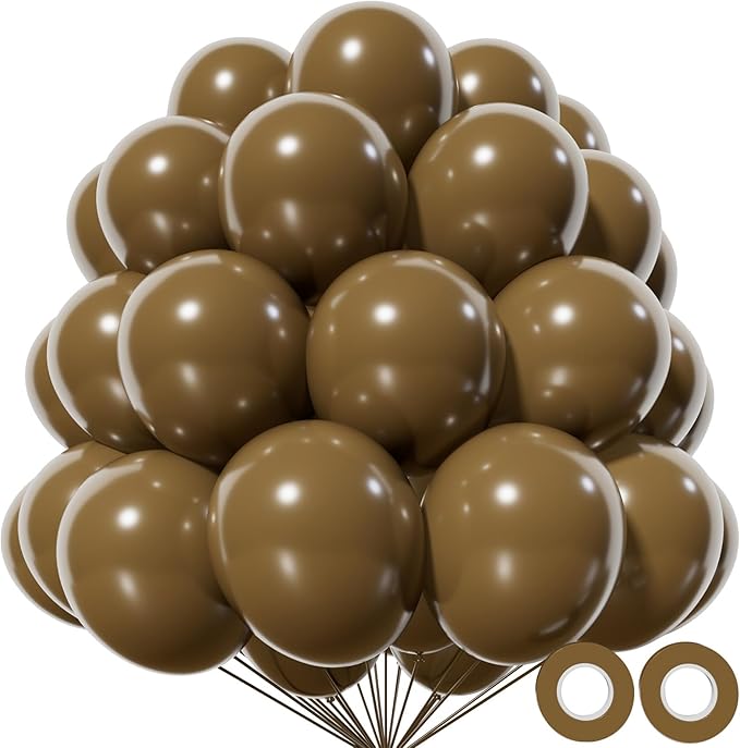 Brown Balloon 12 Inch by Kawkalsh