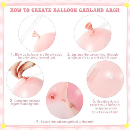 Pink and Yellow Balloon Arch Kit - Image 7