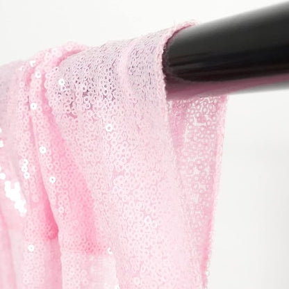 Poise3EHome Pink Sequin Backdrop Curtains, 4 Panels 2FTx8FT Glitter Background - Image 4