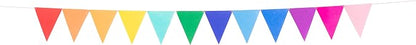 LOVENJOY 2 Assembled Rainbow Banners Felt Bunting Multicolor - Image 3