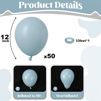 Dusty Blue Balloons - Image 3