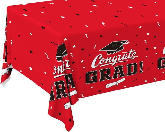 Graduation Party Decorations, Gongrats Grad Tablecover - Image 6