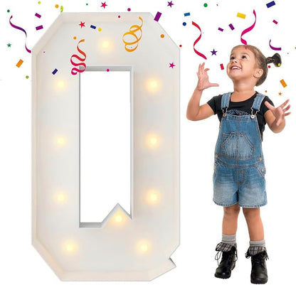 3FT Marquee Light Up Letters, Large Marquee Letters, Mosaic Balloon Frame by MerryMosaics