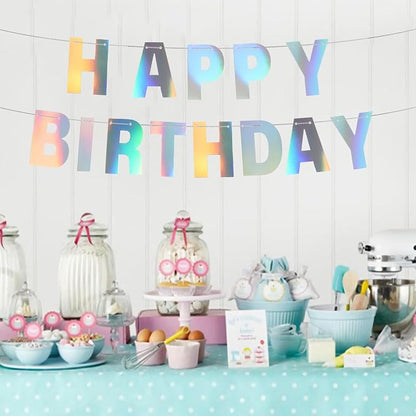 DIY Banner Kit with Letters Banner Letters Holographic Customizable Birthday - Image 7