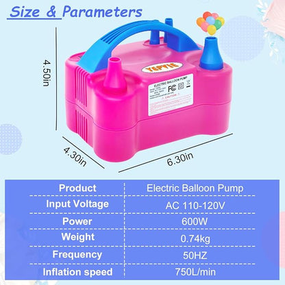 Balloon Pump Electric, 600W Professional Balloon Inflator - Image 5