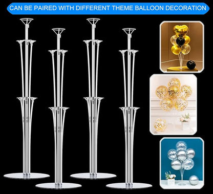 LANGXUN 4 Pack 28" Height Table Balloon Stand Kit - Image 2