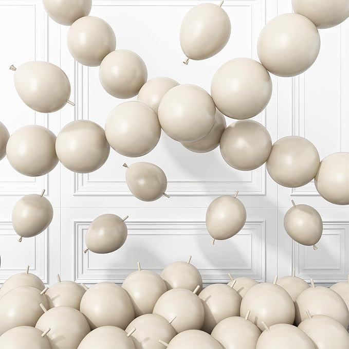 Sand White Link Balloons by BTZO