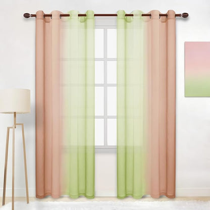 DWCN Ombre Sheer Curtains by DWCN