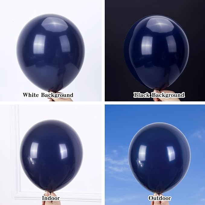 RUBFAC Navy Blue Balloons 129pcs Different Sizes Balloon Arch Kit | Pack of 18 - Image 4