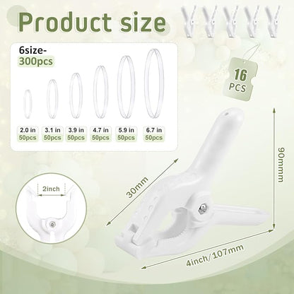 316 Pcs Balloon Arch Clip Set - Image 2