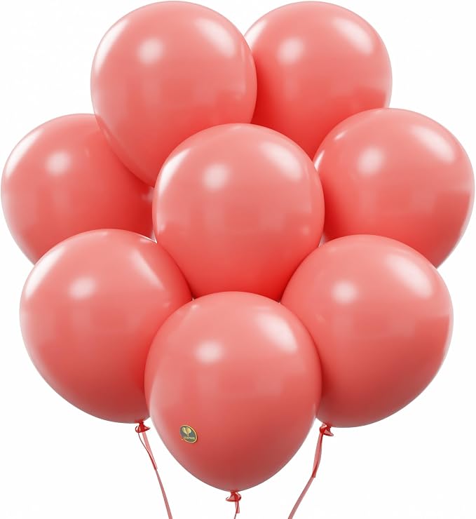 AFTERLOON® Biodegradable Natural Rubber Latex Balloons 50 pcs Decoral Pink 10 by AFTERLOON%C2%AE