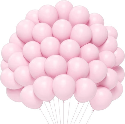 Pastel Pink Christmas Balloons by PatiCool