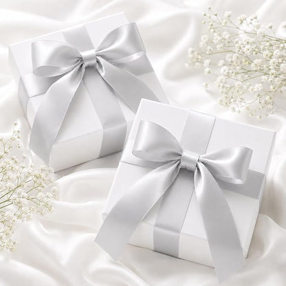 KINGLAKE Silver Satin Ribbon - Image 4