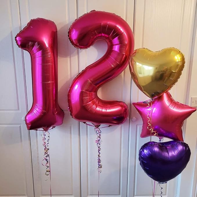 2 Balloon Number Hot Pink 2 Birthday Balloon 40 inch Foil Mylar Large 2 Balloon - Image 4