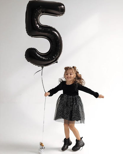 Black Number 5 Balloon 40 Inch - Image 3