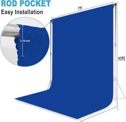 Royal Blue hotography Backdrop for Photoshoot, 7x10 FT | Versatile Studio Photo - Image 2