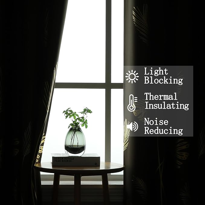 Brown Blackout Curtains for Living Room 102 Inches Long, Room Darkening Energy - Image 6